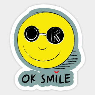 OK Smile Sticker